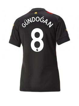 Manchester City Ilkay Gundogan #8 Auswärtstrikot für Frauen 2022-23 Kurzarm